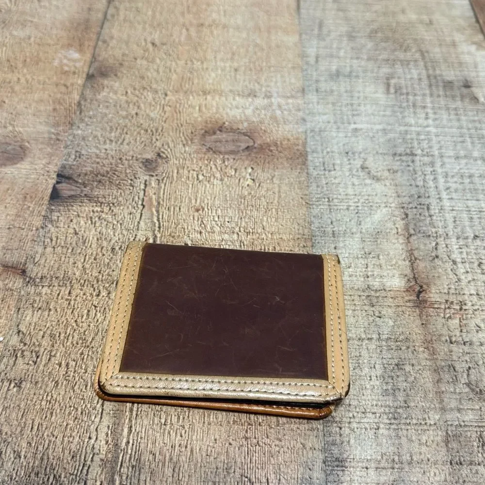 Nocona leather men’s trifold wallet brown / tan
